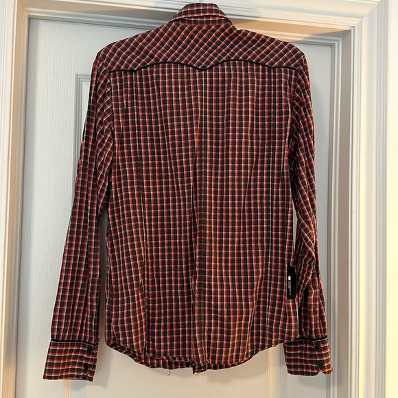 G-Star Midnight Sign Piping L/S - Cotton Western Button Down Shirt - Picture 9 of 13